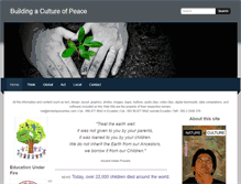 Tablet Screenshot of cultureofpeace.ernestojunsantos.com